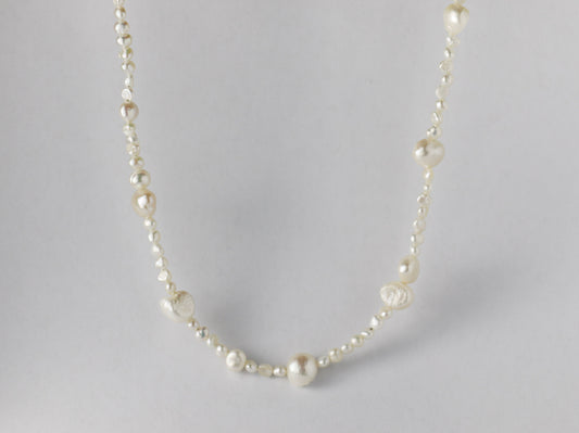 Beautifully Irregular Nugget Pearl Necklace